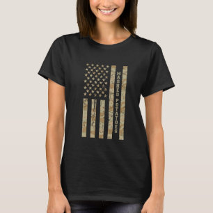 Mashed Potatoes Funny Food Lover Desert Camo Ameri T-Shirt