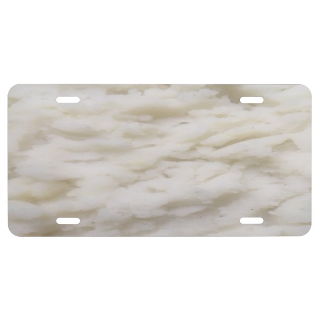 Mashed Potatoes License Plate (Front)