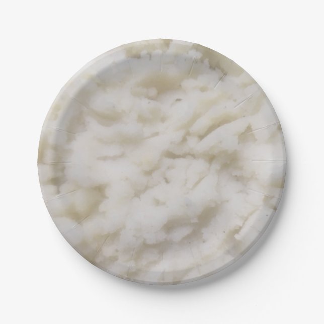Mashed Potatoes Paper Plates (Front)
