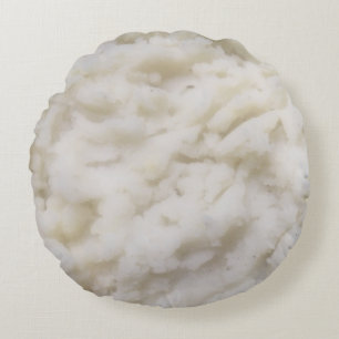 Mashed Potatoes Round Pillow