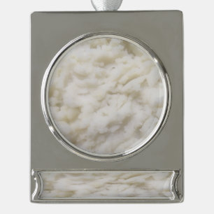Mashed Potatoes Silver Plated Banner Ornament