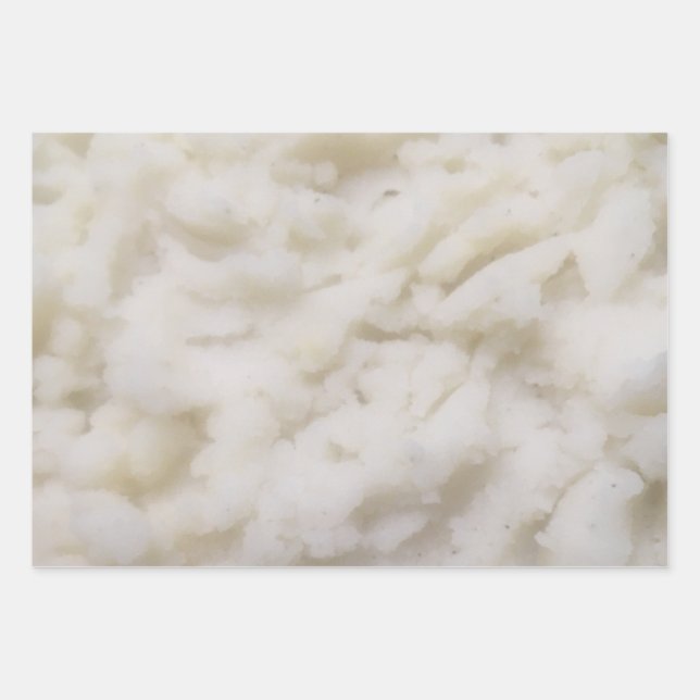 Mashed Potatoes Wrapping Paper Sheets (Front)