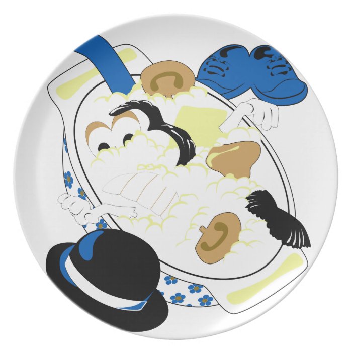 Mashter Potato Head (and His Bucket of Parts) Dinner Plates