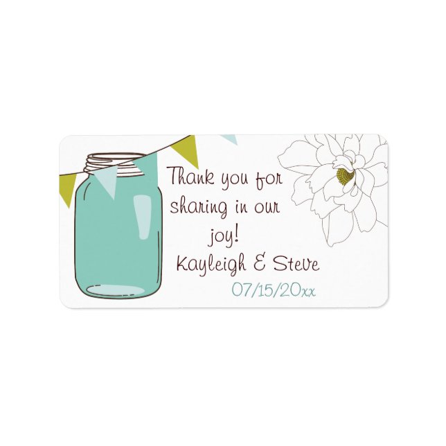 Masjon Jar Thank You Labels (Front)