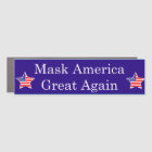 Mask America Great Again with Stars - Car Magnet