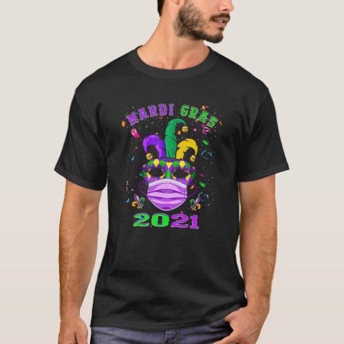 Mask and Face Mask_Funny Mardi Gras 2023 T_Shirt