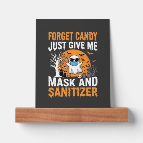 Mask and Sanitizer Halloween Ghost Design_1 Picture Ledge