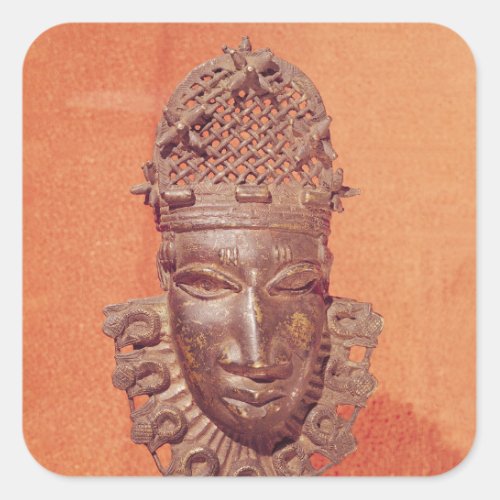 Mask Benin Square Sticker