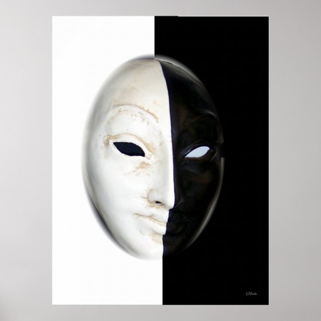 Mask (black and white) poster (Front)