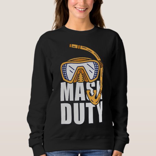 Mask Compulsory Diver Mask Diving Mouthguard Sweatshirt