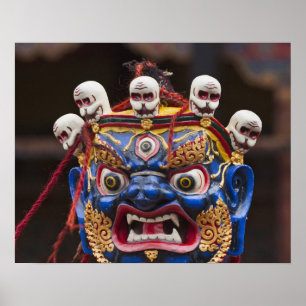 Mask dance performance at Tshechu Festival 2 Poster