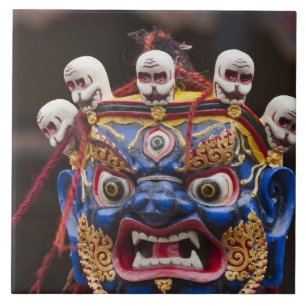 Mask dance performance at Tshechu Festival 2 Tile