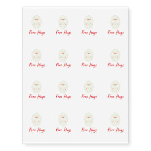 Mask Halloween Horror Costumes Free Hugs Gif Temporary Tattoos