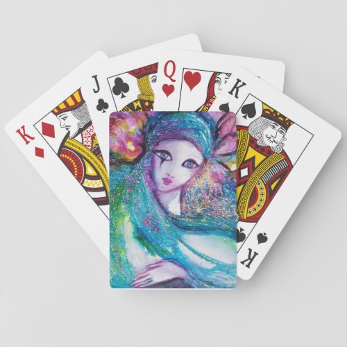 MASK IN BLUE  Venetian Masquearde Ball  Poker Cards