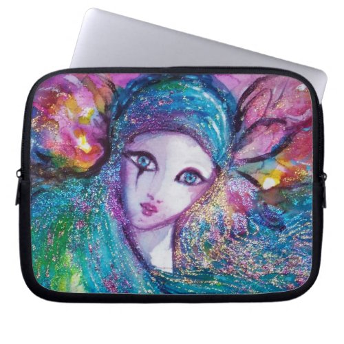 MASK IN BLUE  Venetian Masquerade Ballteal Laptop Sleeve