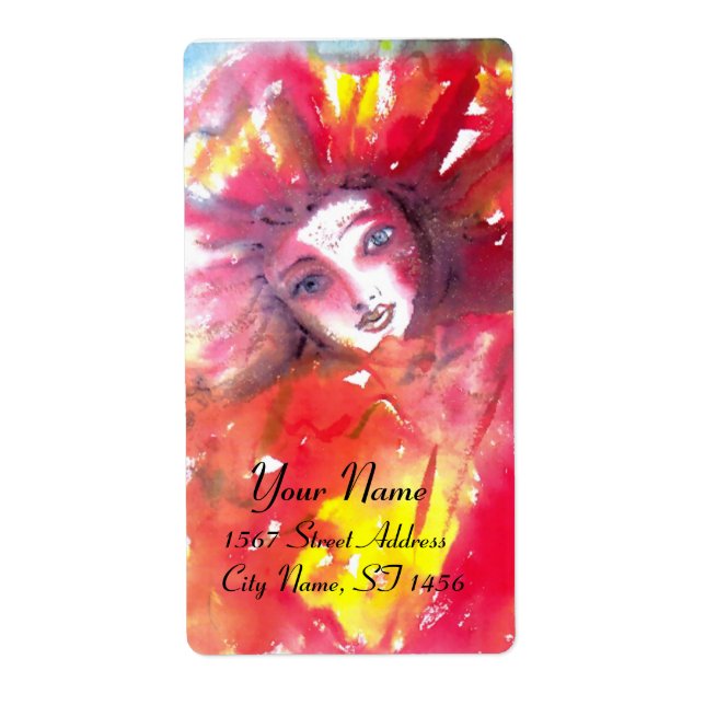 MASK IN  RED 2 LABEL (Front)