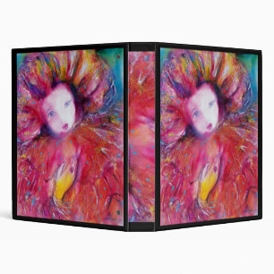 MASK IN RED 3 RING BINDER