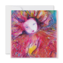 MASK IN RED /MARDI GRAS MASQUERADE PARTY INVITATION