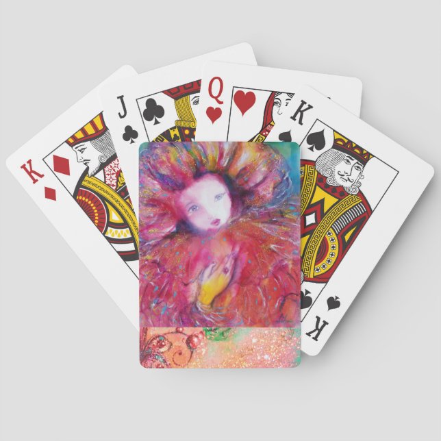 MASK IN RED / Venetian Masquearde Ball Poker Cards (Back)