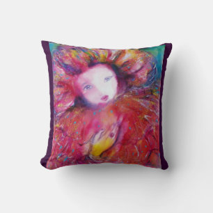 MASK IN RED / Venetian Masquearde Ball Throw Pillow