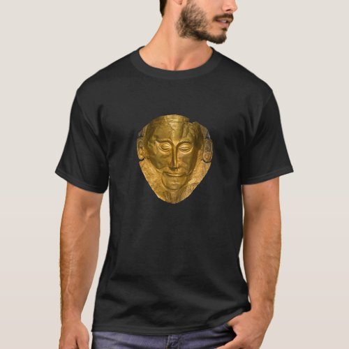 Mask Of Agamemnon  Ancient Greece  Greek Gold King T_Shirt