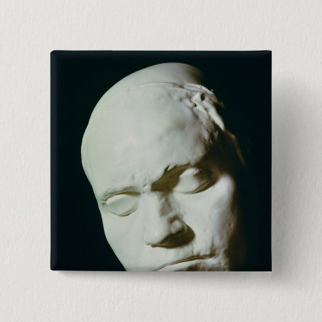 Mask of Beethoven,taken from life at the age of Pinback Button (Front)