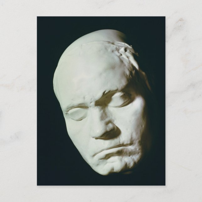 Mask of Beethoven,taken from life at the age of Postcard (Front)