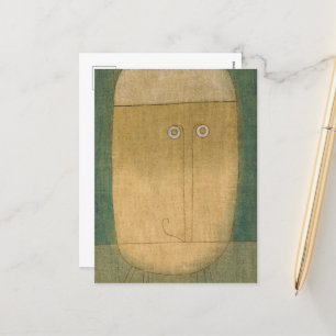 Mask of Fear by Paul Klee Holiday Postcard