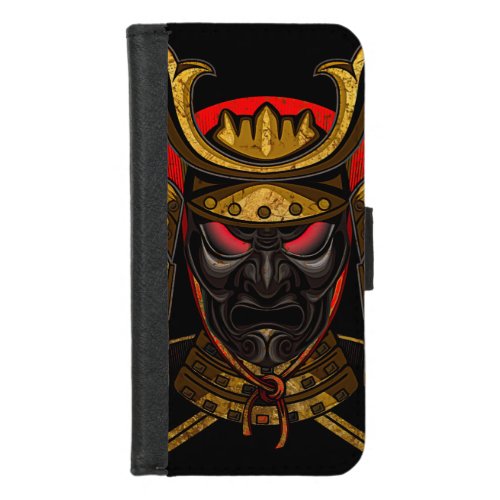 Mask of samurai Wallet Case