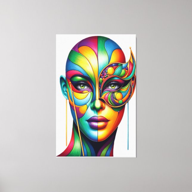 Mask of the Mystic  Canvas Print (Front)