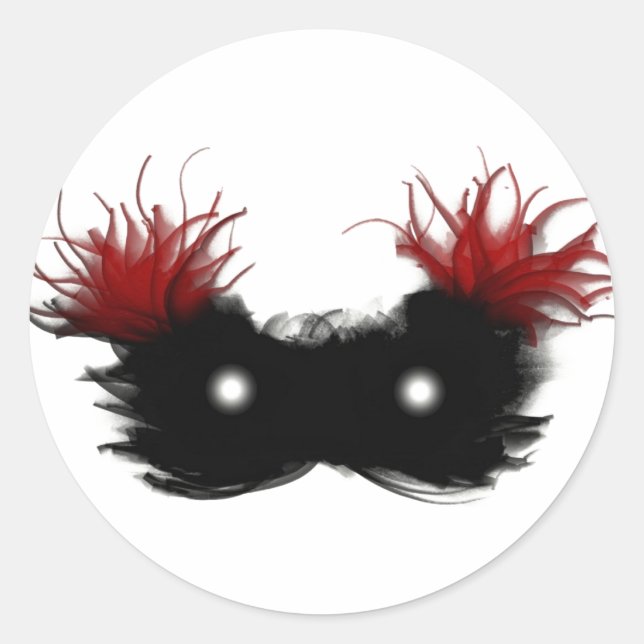 Mask of the phantom classic round sticker (Front)