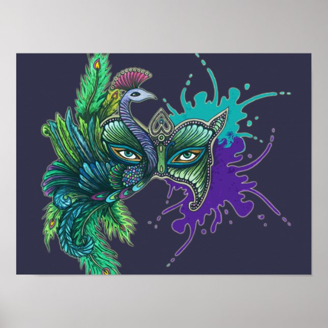 Mask - Peacock Poster (Front)