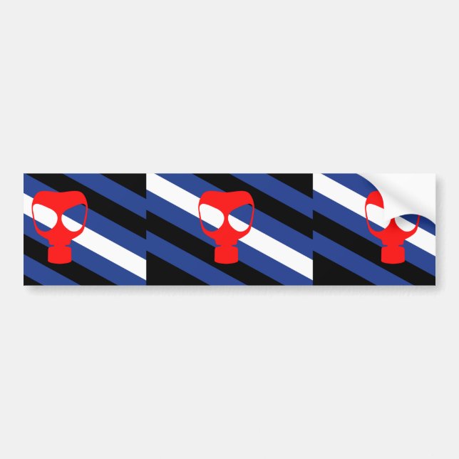 Mask Pride Flag Bumper Sticker (Front)