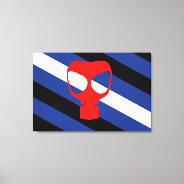 Mask Pride Flag Canvas Print (Front)