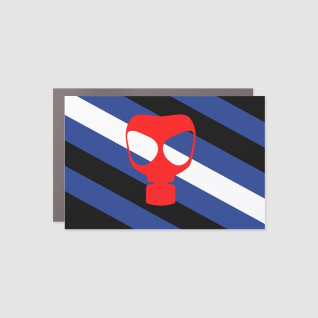 Mask Pride House Flag Car Magnet (Front)