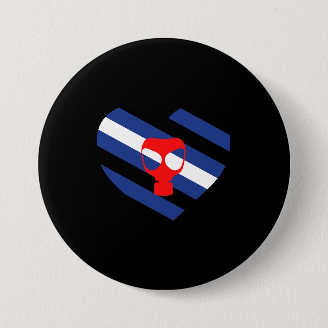 Mask Pride Pinback Button (Front)