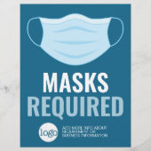 Mask Required with Drawing plus Additional Text (Front)