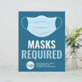 Mask Required with Drawing plus Additional Text (Standing Front)