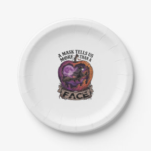 Mask Tells Us More Than Face Halloween Witch Apple Paper Plates