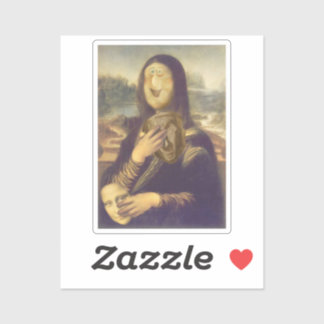 Mask Undecided Mona Lisa Sticker