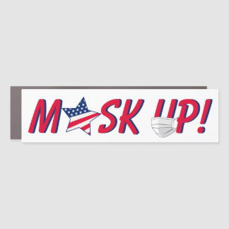 Mask Up! - America Car Magnet