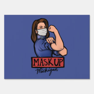 Mask up Michigan Big Gretch Whitmer Sign