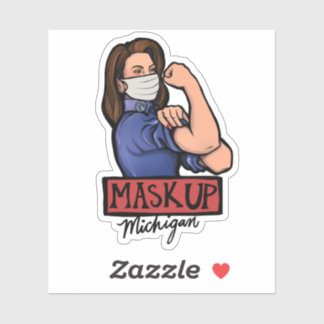 Mask Up Michigan Gretchen Whitmer Michigander Sticker