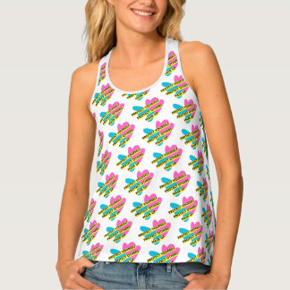 mask up repeat tank top