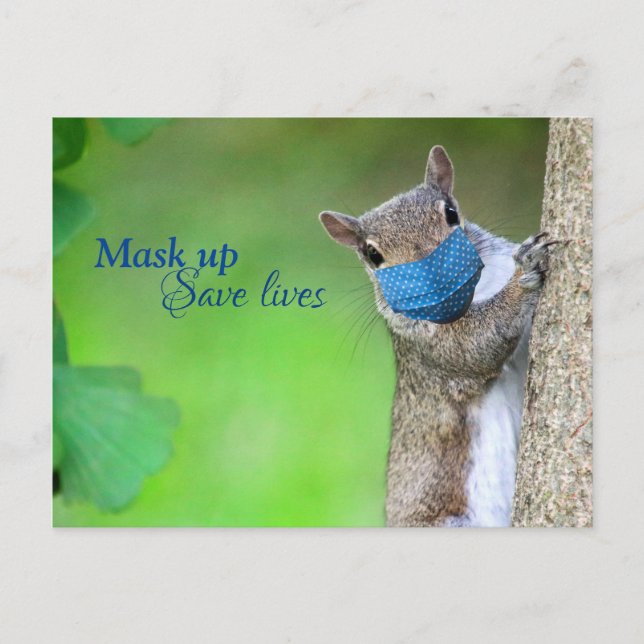Mask Up Save Lives Postcard (Front)