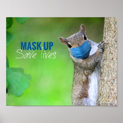 Mask Up Save Lives Poster