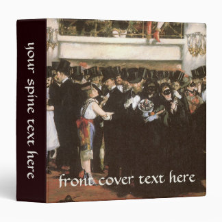 Masked Ball at the Opera by Edouard Manet 3 Ring Binder