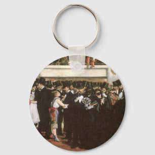 Masked Ball at the Opera by Edouard Manet Keychain