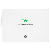 Masked Caped Apatosaurus card (Back Horizontal)