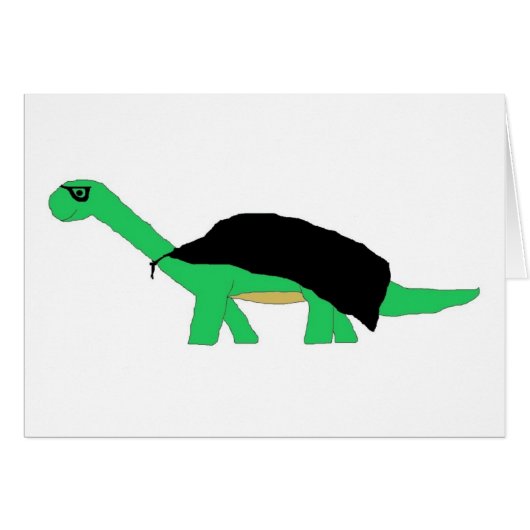 Masked Caped Apatosaurus card (Front Horizontal)